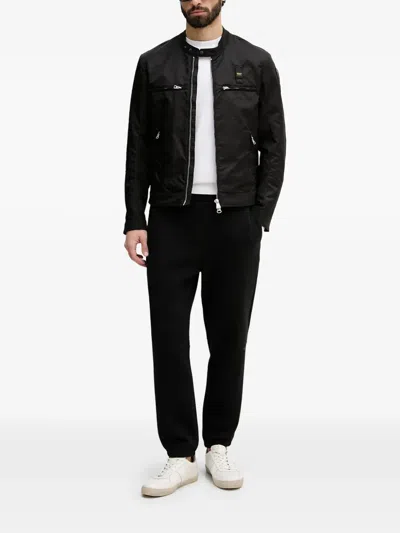 Blauer 베이야드 바이커 재킷 In Black