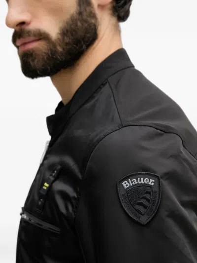 Blauer 베이야드 바이커 재킷 In Black