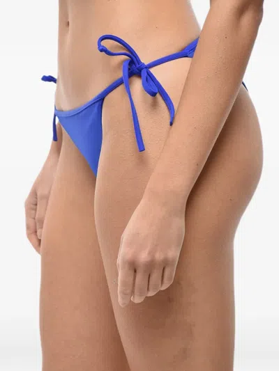 Dsquared2 Blue Bikini Bottom Swimwear In Transparent