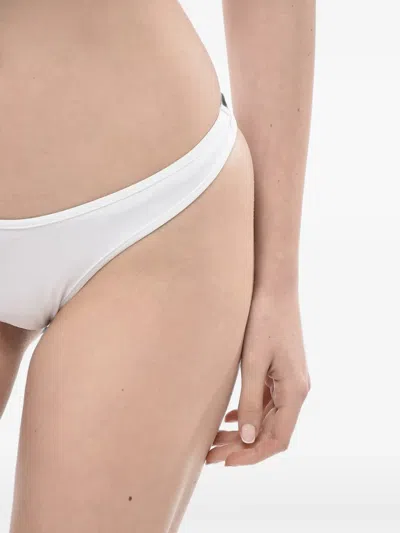 Dsquared2 로고 프린트 비키니 브리프 In White