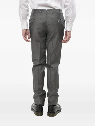 Corneliani Academy Virgin-wool Trousers In Gray