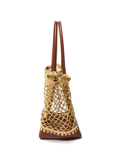 Simkhai Caspian Raffia Tote Bag In Brown