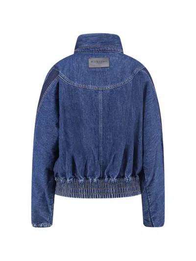 Givenchy Blouson In Medium Blue Denim In Blue