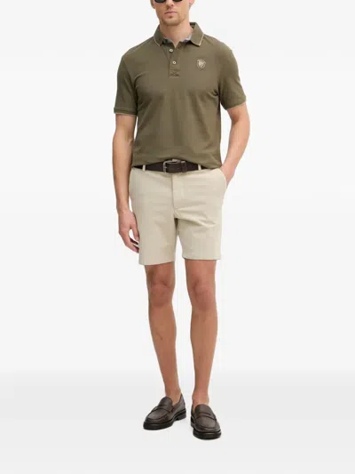 Blauer 로고 패치 피케 폴로 셔츠 In Green