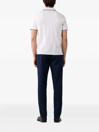 Hackett London 사이드 벤트 폴로 셔츠 In White