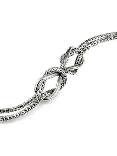 John Hardy 인피니티 러브 매듭 브레이슬릿 In Metallic