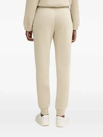 Armani Exchange Logo-patch Drawstring Track Pants In Neutral