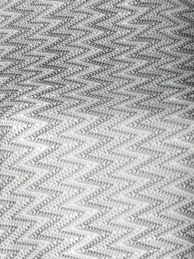 Palmacea Chevron-knit Drawstring Top In Silver