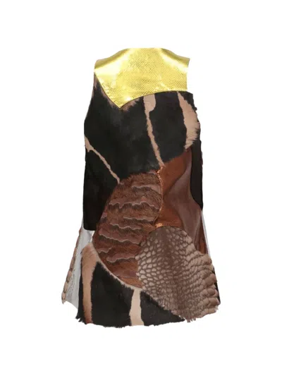 Tom Ford Patchwork Top In Red