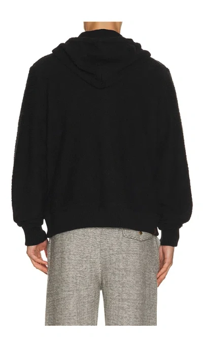 Isa Boulder Node Zip-up Jacket In Black