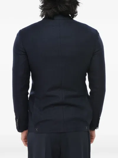 Corneliani Cc Collection Single-breasted Blazer In Blue