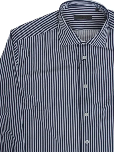 Corneliani Striped Stretch-fabric Shirt In Multi