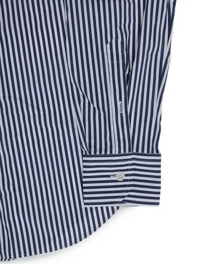 Corneliani Striped Stretch-fabric Shirt In Multi