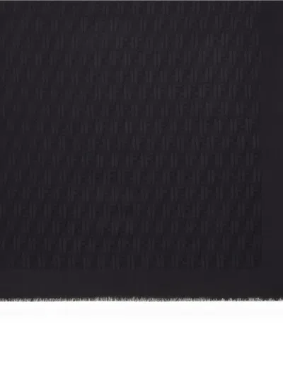 Fendi Ff Shawl In Black
