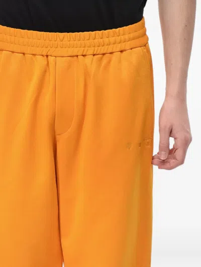 Off-white Drawstring Elasticated Track Trousers In Gold