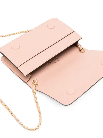 Delage 레더 크로스 백 In Pink
