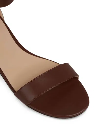 Tom Ford Padlock Ankle-strap Sandals In Brown