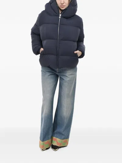 Bacon Cloud Quilted Puffer Jacket In Blue