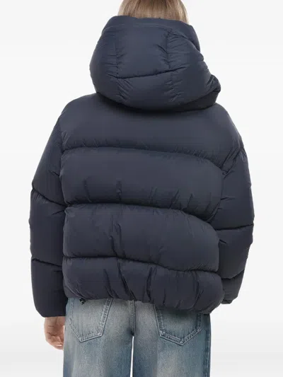 Bacon Cloud Quilted Puffer Jacket In Blue