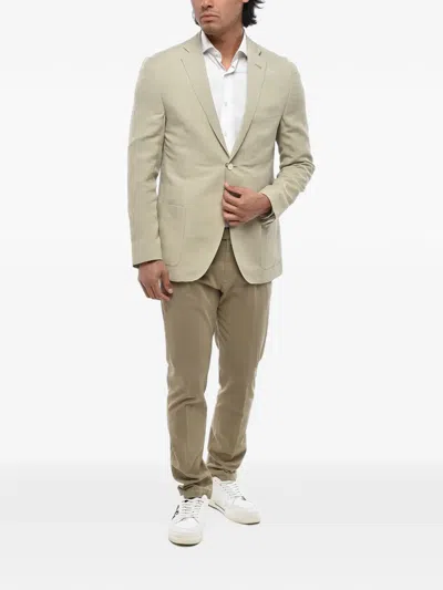 Corneliani Patch-pocket Blazer In Neutral
