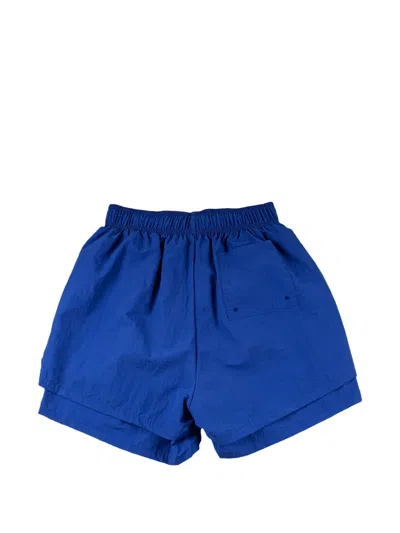 Sp5der 벨루가 로고 프린트 쇼츠 In Blue