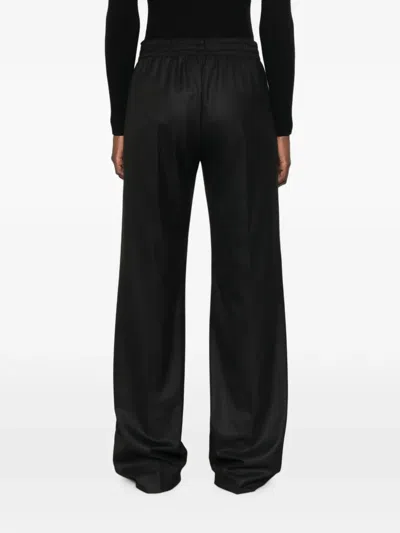 Ermanno Firenze 드로스트링 웨이스트 테일러드 팬츠 In Black