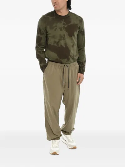 Woolrich Elasticated Drawstring Track Pants In Green