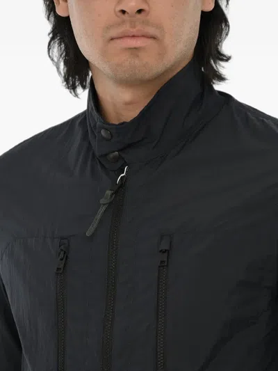 Woolrich Zip-up Drawstring Jacket In Black