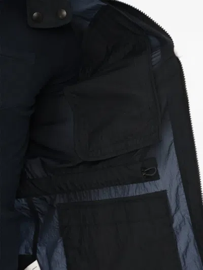 Woolrich Zip-up Drawstring Jacket In Black