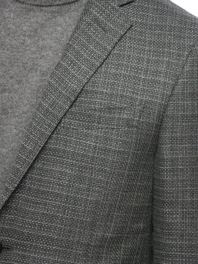 Corneliani Academy Soft Single-breasted Blazer In Gray
