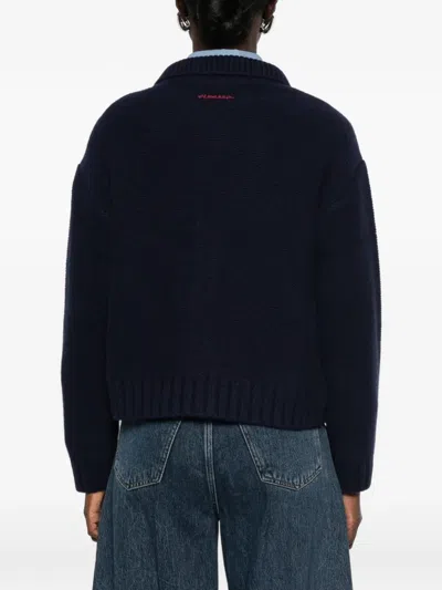 Ermanno Firenze 아가일 니트 칼라 가디건 In Black