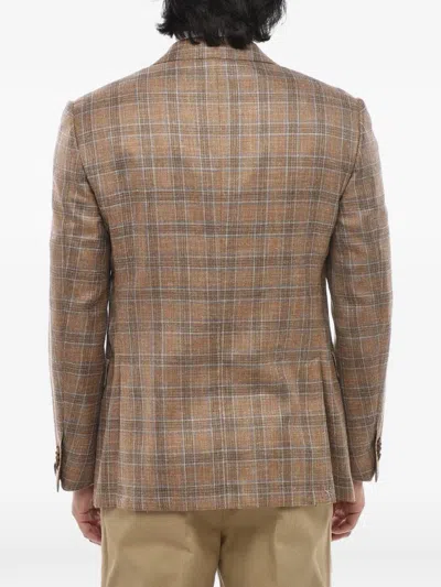 Corneliani Academy Check-pattern Blazer In Multi