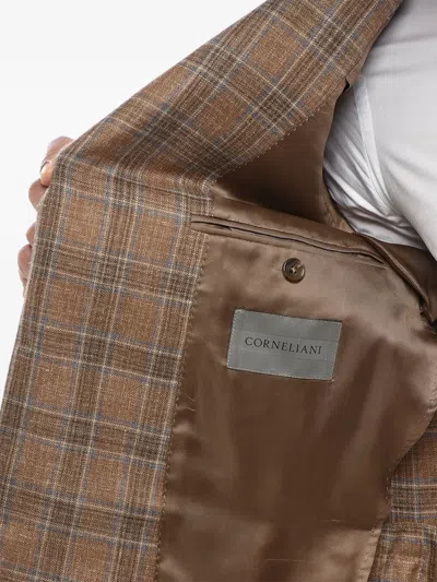 Corneliani Academy Check-pattern Blazer In Multi