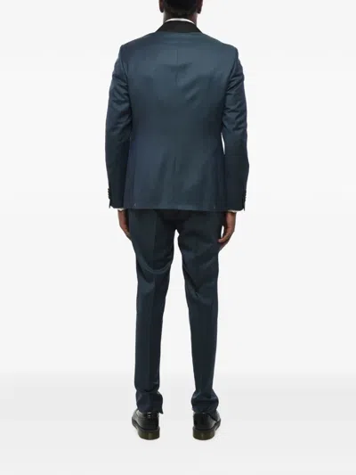 Corneliani Satin Shawl-lapel Suit In Multi