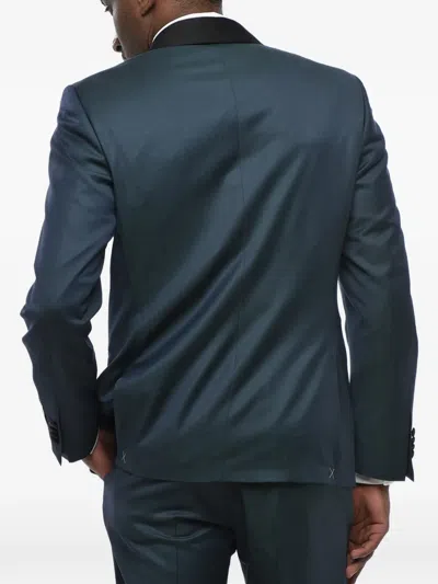Corneliani Satin Shawl-lapel Suit In Multi