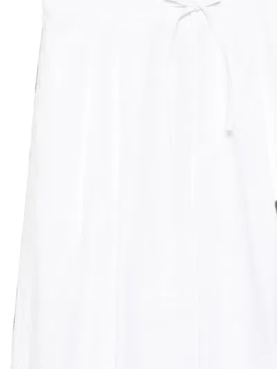 Less 코튼 스트라이프 팬츠 In White