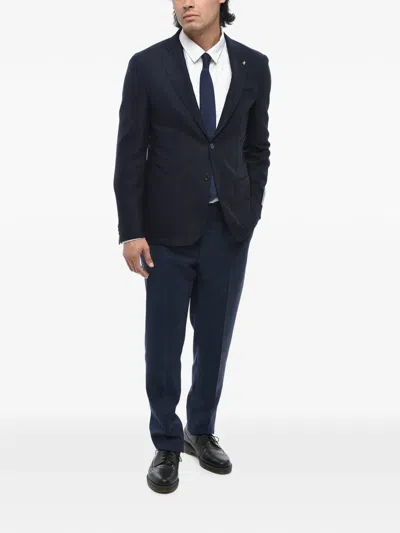 Corneliani Patch-pocket Single-breasted Blazer In Black
