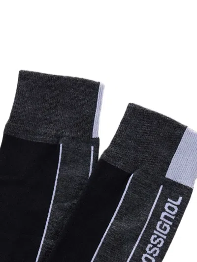 Rossignol 프로 스키 로고 프린트 양말 In Black