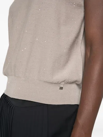 Herno Beige Wool Polyamide Sweater In Neutral