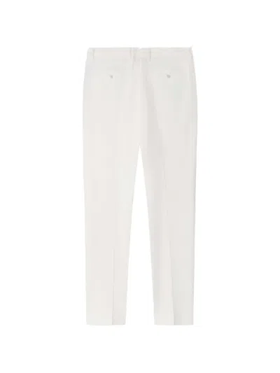 Hackett London 슬림 핏 우븐 팬츠 In White