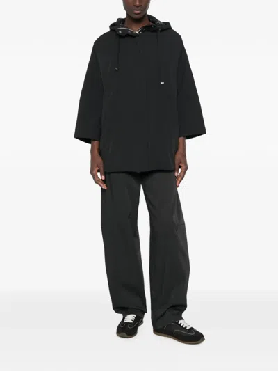 Herno Black Polyamide Elastane Travel Jacket In Black