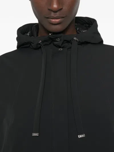 Herno Black Polyamide Elastane Travel Jacket In Black