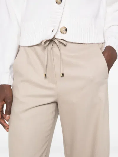 S Max Mara Drawstring Trousers In Neutral