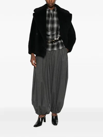Max Mara Malcuno Double-breasted Jacket In Black