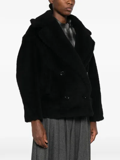 Max Mara Malcuno Double-breasted Jacket In Black