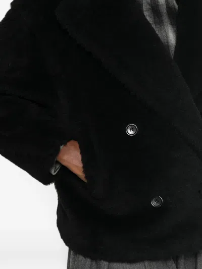 Max Mara Malcuno Double-breasted Jacket In Black