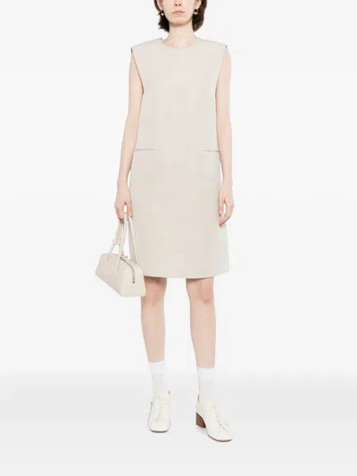 Less 민소매 미니 드레스 In Neutral