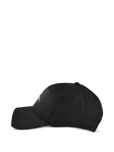 Prototypes Sprayed-effect Distressed-finish Cap In Black