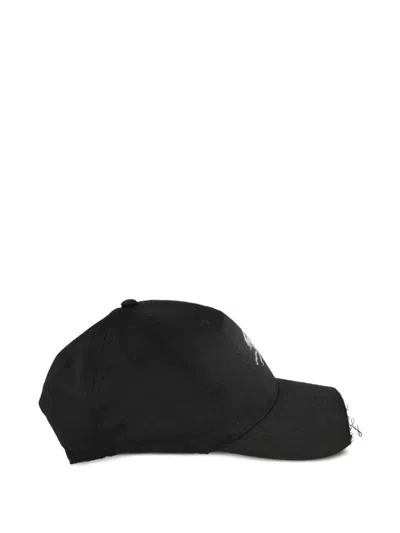 Prototypes Sprayed-effect Distressed-finish Cap In Black