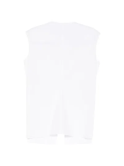 Less 타이 프런트 셔츠 In White